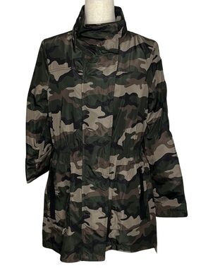 🪖 Nikki Jones Camo Lightweight Utility Jacket XS Cinched Waist